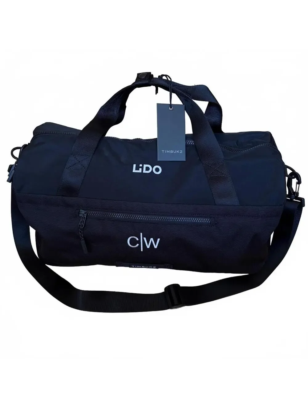 Timbuk2 Player Duffel Eco Black Travel Bag Gym **Logo** NWT